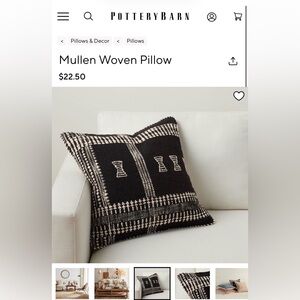 ISO Pottery Barn Mullen Woven Pillow